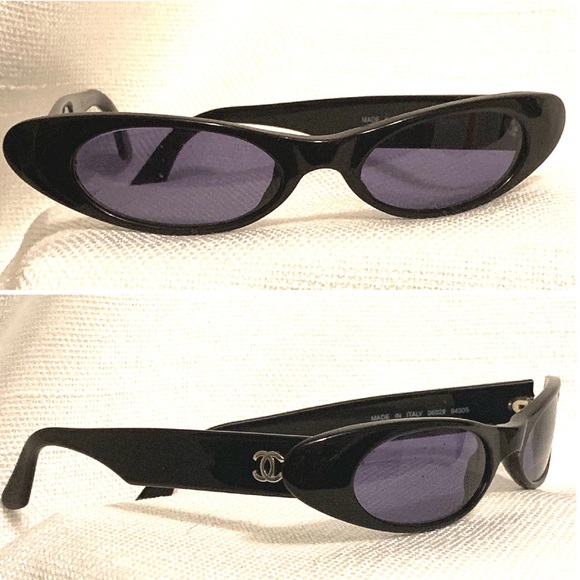 CHANEL Accessories - RARE Vintage Chanel Skinny Cat Eye Sunglasses